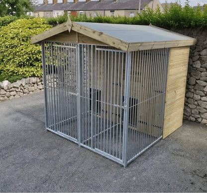 6.5 x 7ft Double Dog Kennel – Professional Installation Included